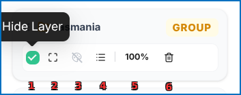Layer List with Mini Toolbar