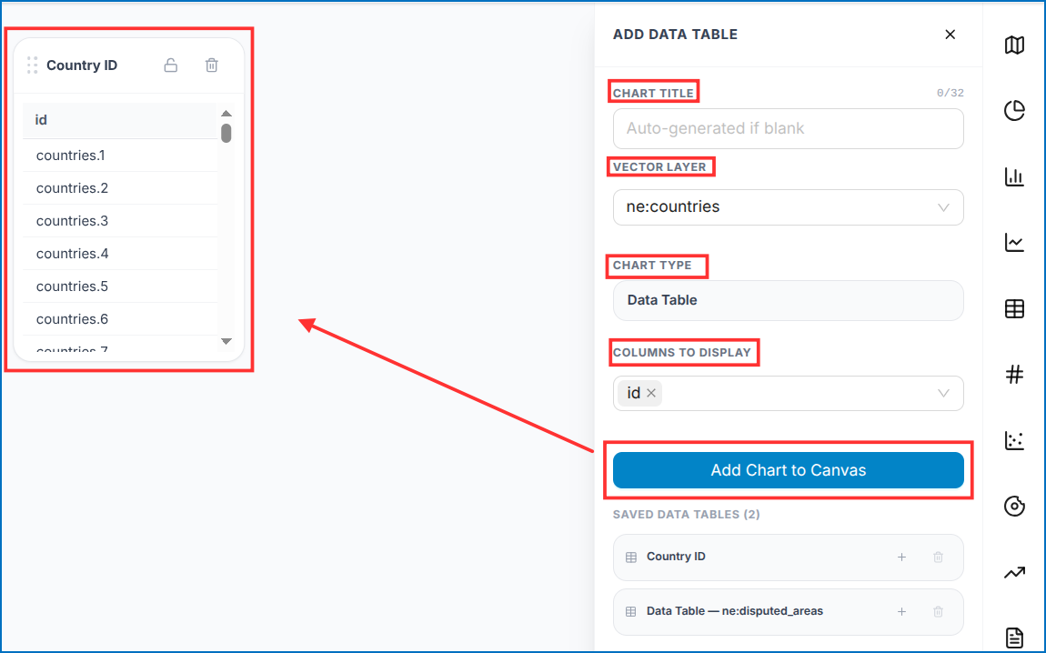 Add Data Table Configuration