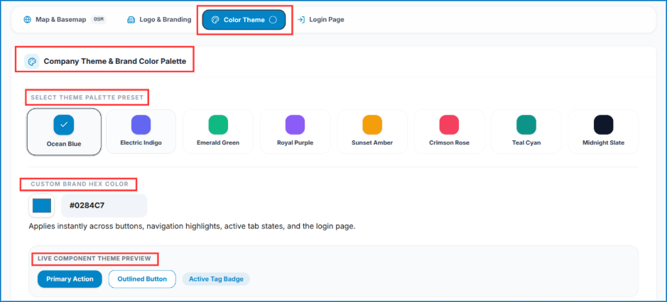 Color Theme Configuration