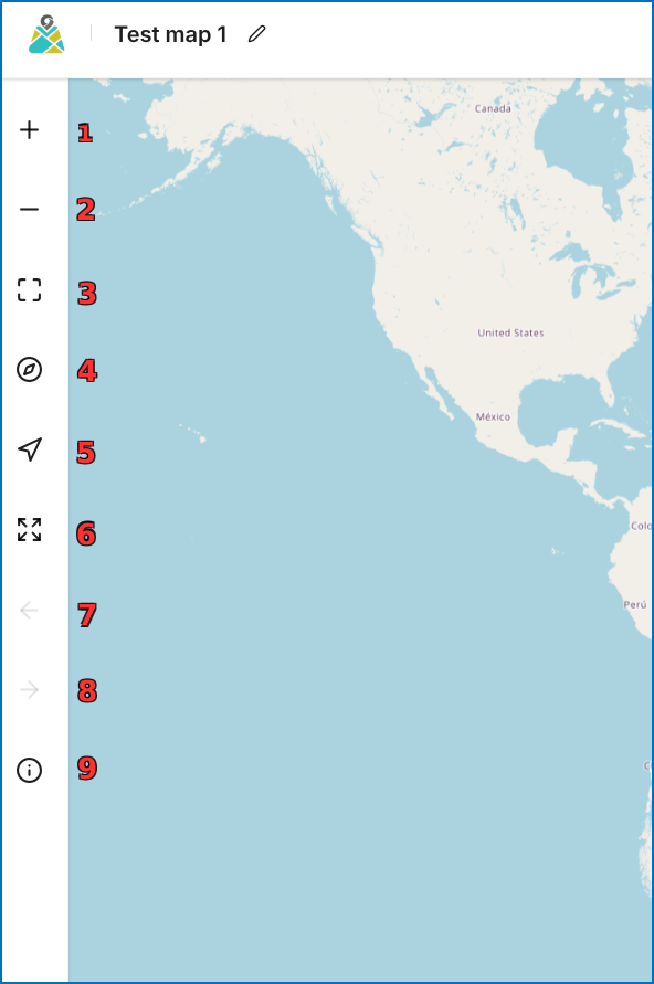 Left-Side Map Navigation Toolbar