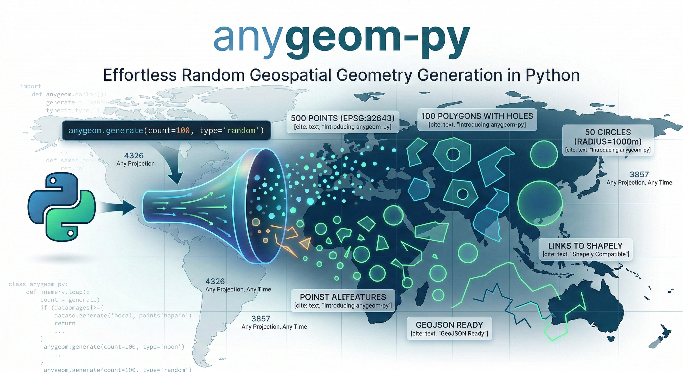 anygeom-py: Generate Random Geospatial Geometries in Python with One Line of Code image