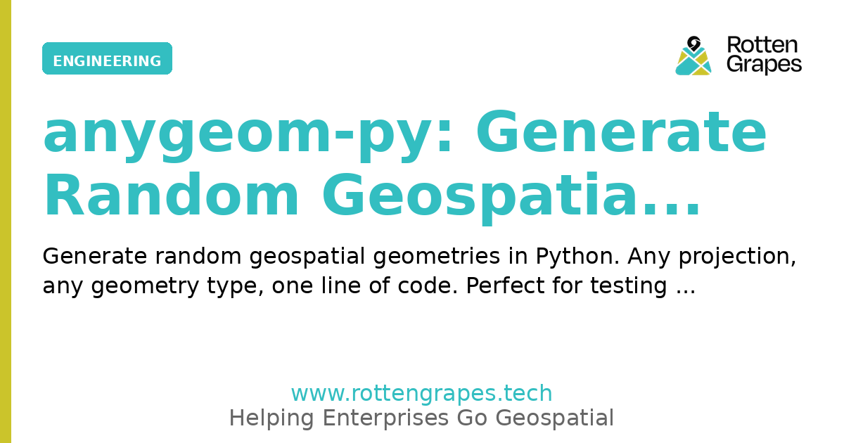 anygeom-py: Generate Random Geospatial Geometries in Python with One ...